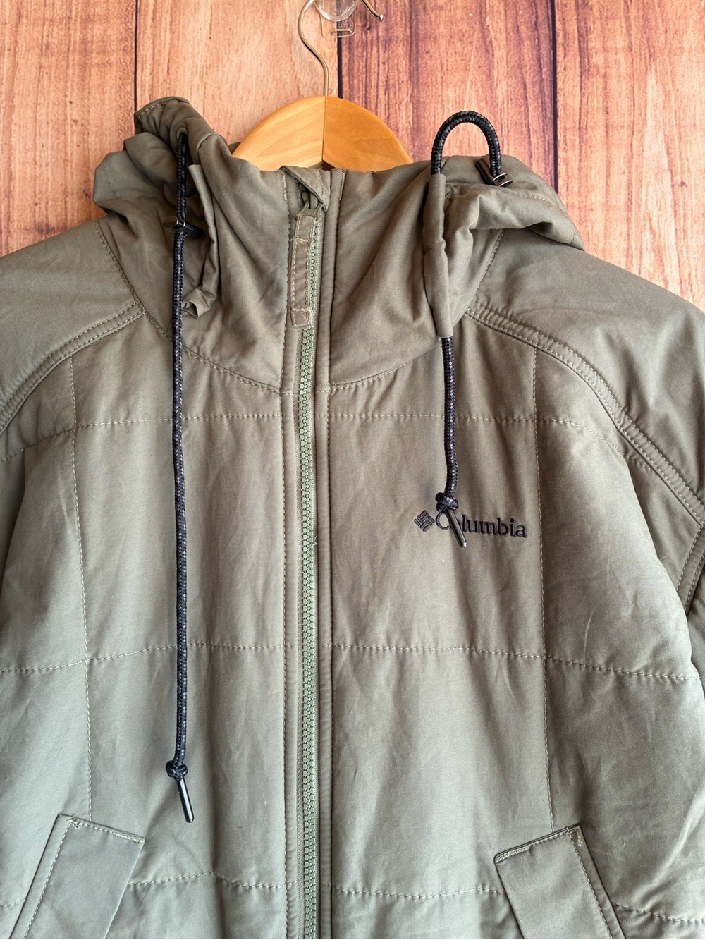 Columbia Chatfield Hill II Parka Jacket in Stone Green Size Small - Picture 5 of 10